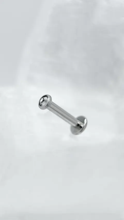 Labret tytanowy 'crystal mini'