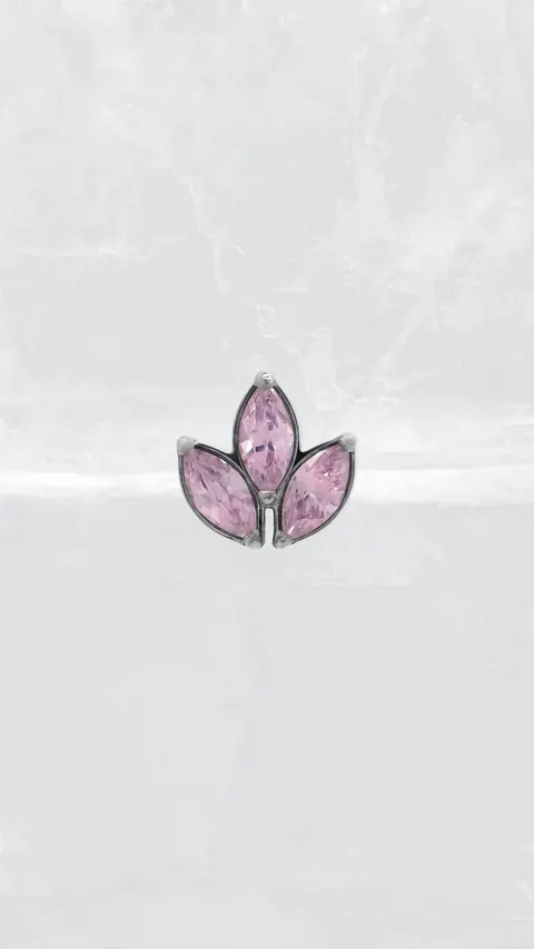 Labret tytanowy 'marquess kristol pink'