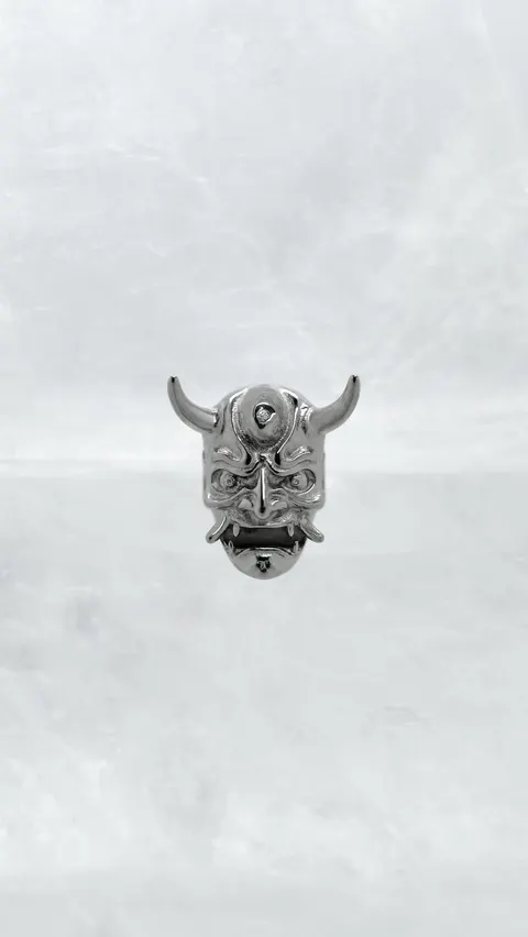 Labret tytanowy 'ashen oni'