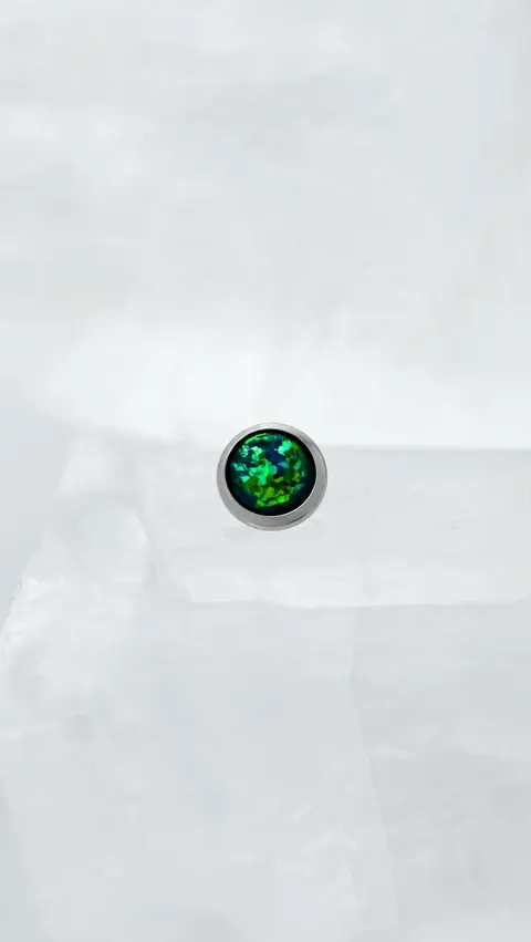 Nakrętka na microdermal 'green opal'