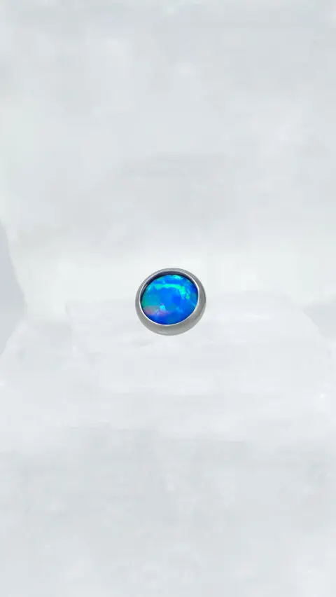 Nakrętka na microdermal 'blue opal'