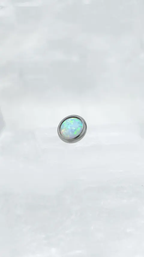 Nakrętka na microdermal 'white opal'