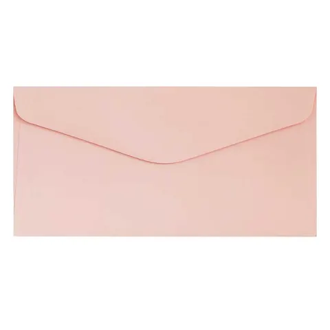 Koperta gładka 130 g DL 10 szt. - pudrowy róż