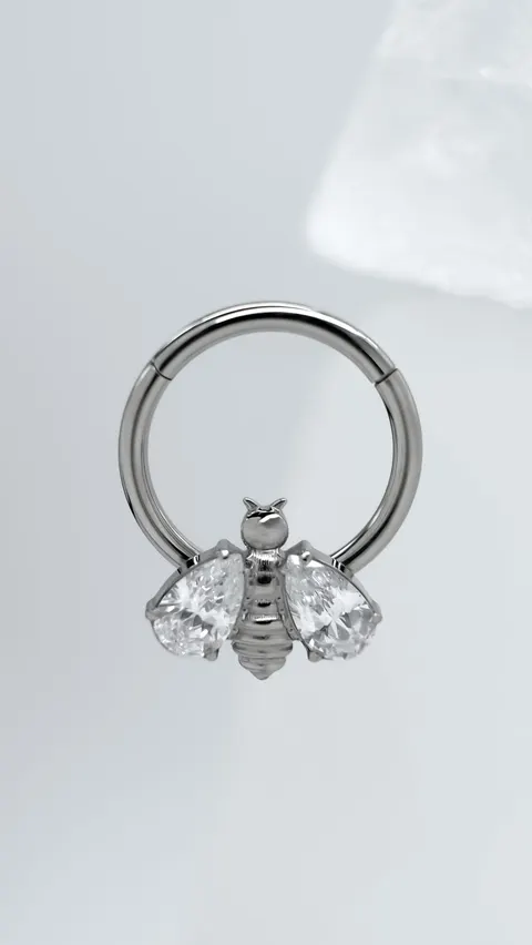 Clicker tytanowy 'crystal bee'