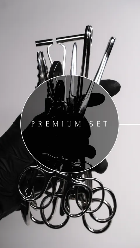 Zestaw szczypiec do piercingu 'premium'