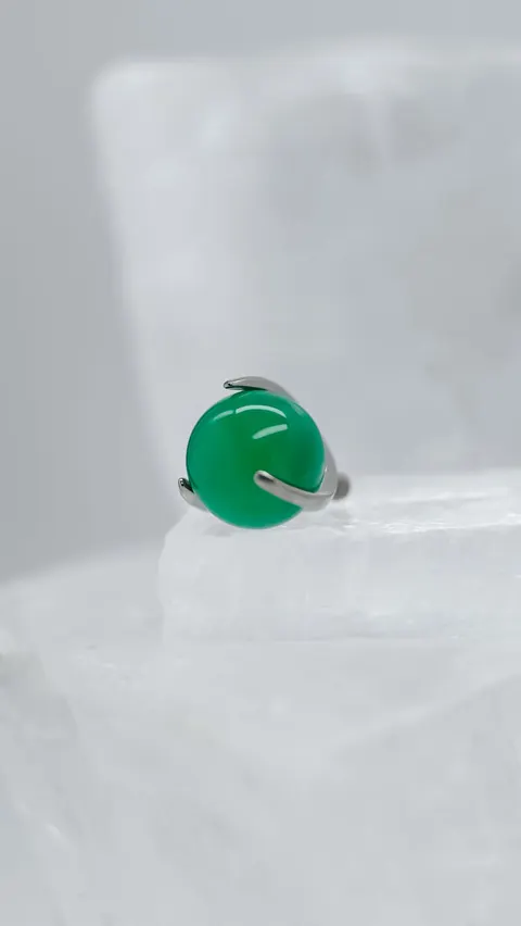 Tytanowa nakrętka na sztangę 'green jade'