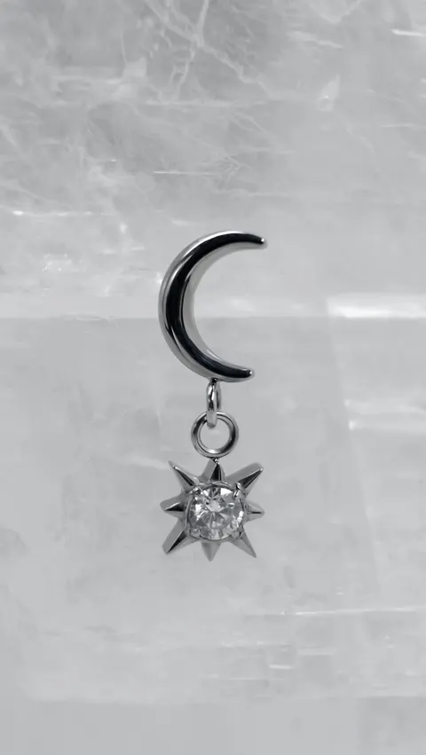 Labret tytanowy 'altalune'