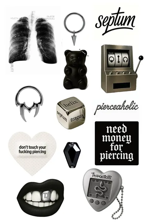 Piercing sticker pack