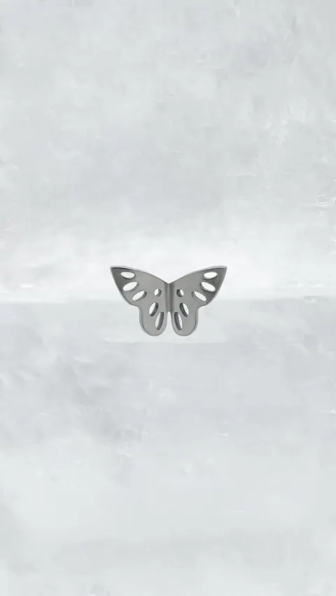 Labret tytanowy 'butterfly'