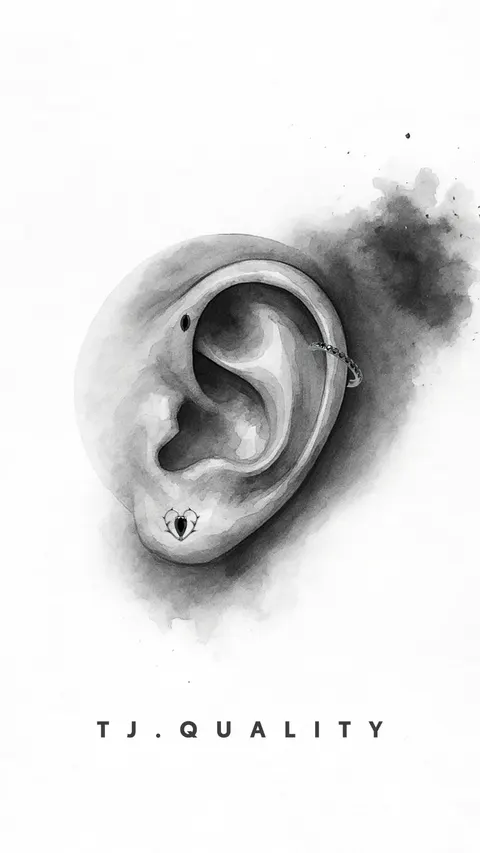 ear set 'black stones'