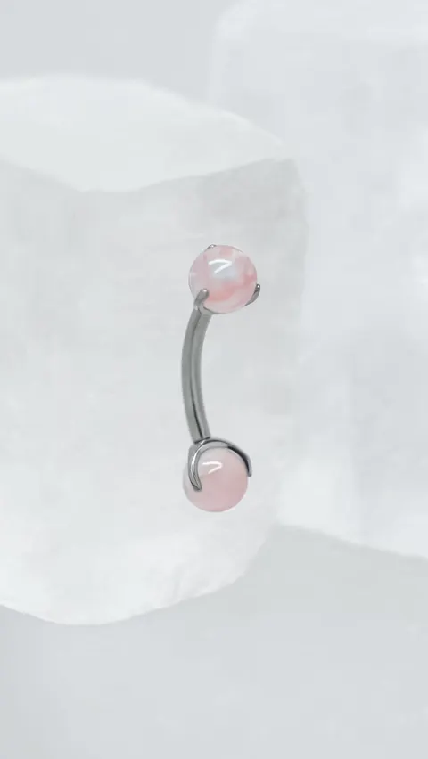 Banan tytanowy 'strawberry quartz'
