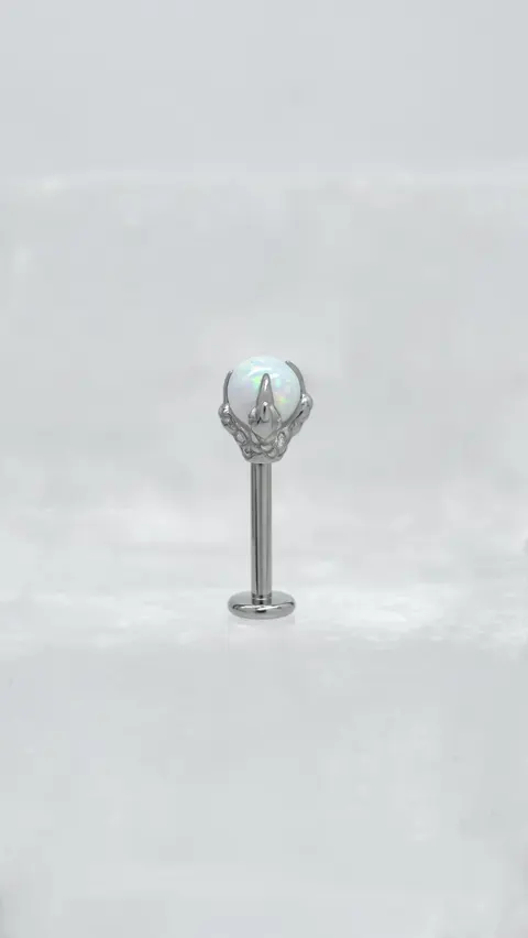 Labret tytanowy 'dragon claw'