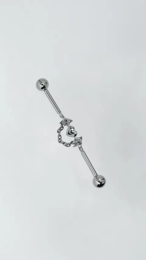 Sztanga tytanowa 'industrial crystal batheart'