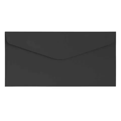 Koperta gładka 120 g DL 10 szt. - czarna