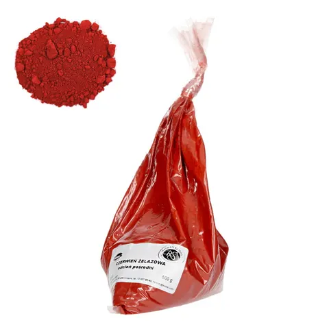 Pigment Czerwień żelazowa odcień pośredni 500 g 48160 Szmal