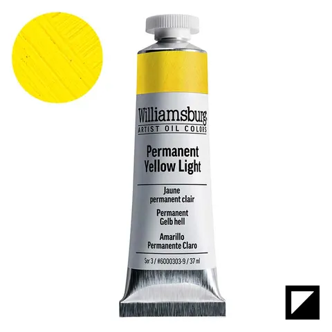 Farba olejna Williamsburg Artist Oil Colors 37 ml - 0303 Permanent Yellow Light