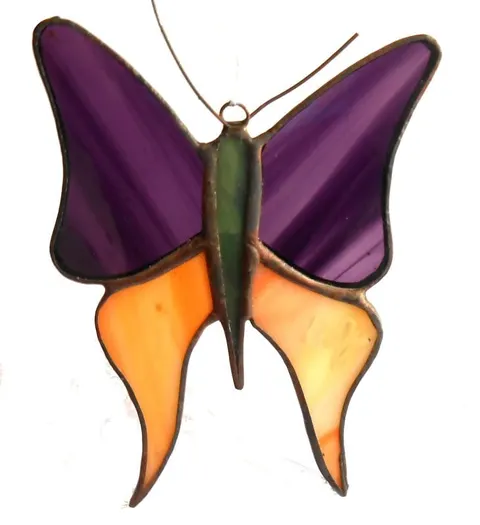 Motyl 1 - zawieszka witrażowa