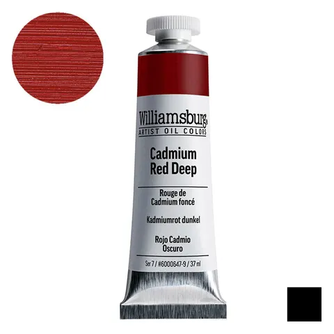Farba olejna Williamsburg Artist Oil Colors 37 ml - 0647 Cadmium Red Deep