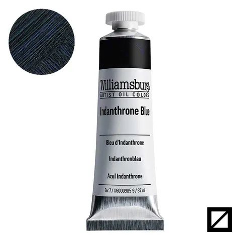 Farba olejna Williamsburg Artist Oil Colors 37 ml - 0985 Indanthrone Blue