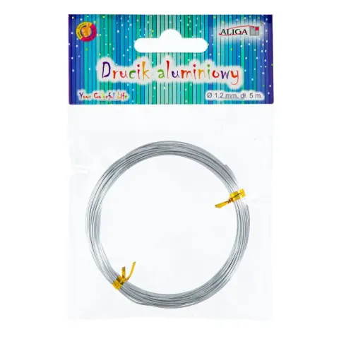 Drucik aluminiowy Aliga 1,25 mm x 5 m srebrny