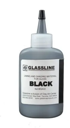 Farba do fusingu Glassline - czarna