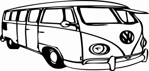 Naklejka na ścianę Volkswagen T1 15