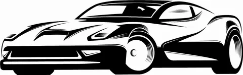 Naklejka ścienna auto sportowe 19