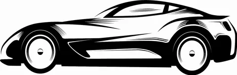 Naklejka na ścianę auto sportowe 22