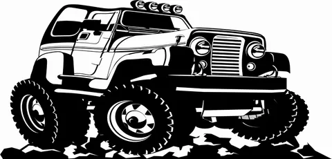 Naklejka ścienna Jeep 26