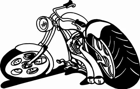 Naklejka na ścianę Motocykl 9