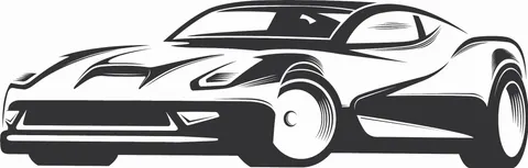 Naklejka na ścianę Sportowe auto 20