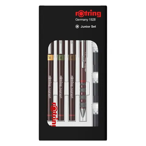 Zestaw Isograph Junior Set Rotring 0.2, 0.3, 0.5 - Zestaw rapidografów