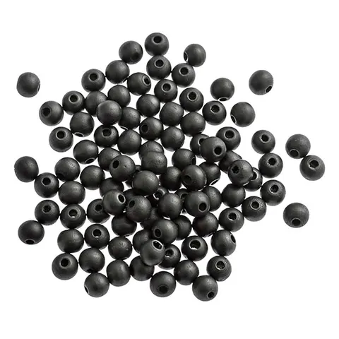 Koraliki drewniane kulki dpCraft 10 mm 100 szt. czarne
