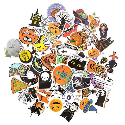 Naklejki winylowe dpCraft 50 szt. Halloween