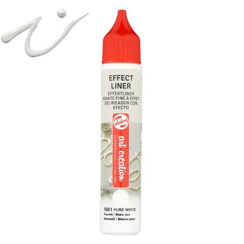 Farba strukturalna relief Effect Liner Art Creation - 1001 Pure white