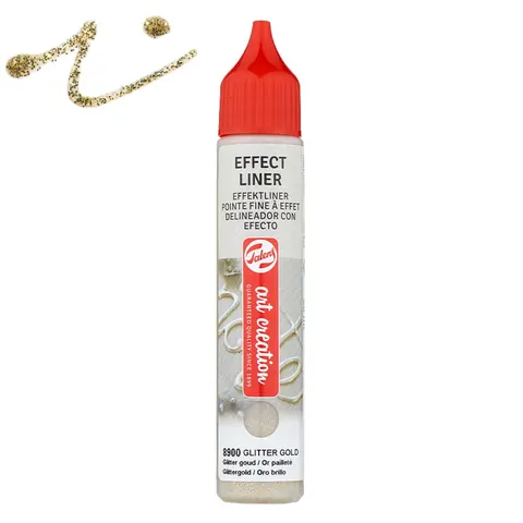 Farba strukturalna relief Effect Liner Art Creation - 8900 Glitter gold