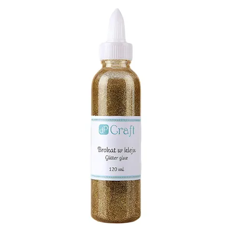 Klej brokatowy DpCraft 120 ml - złoty
