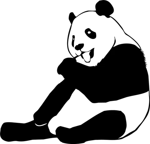 Naklejka ścienna Panda 67