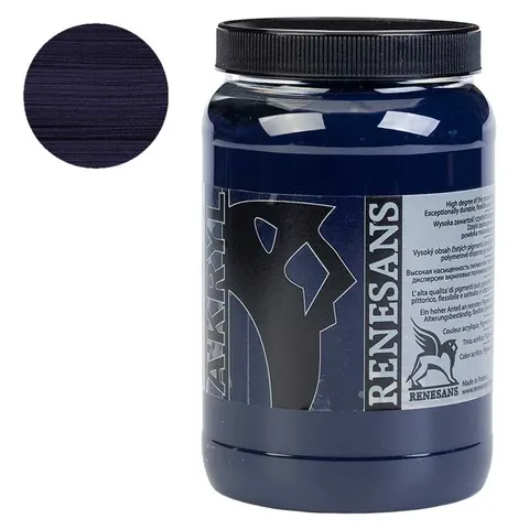 Farba akrylowa Renesans A'kryl 500 ml - 22 Granat marynarski