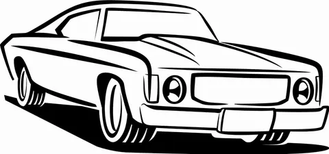 Naklejka ścienna auto sportowe 23