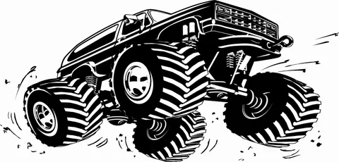 Naklejka ścienna Monster Truck 25