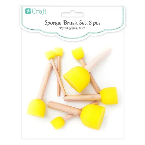 Pędzle gąbkowe dpCraft 8 szt. mix rozmiarów