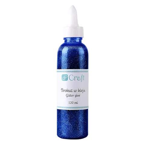 Klej brokatowy DpCraft 120 ml - ciemny niebieski