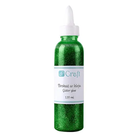 Klej brokatowy DpCraft 120 ml - ciemny zielony