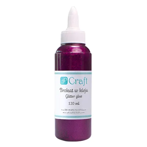 Klej brokatowy DpCraft 120 ml - fioletowy