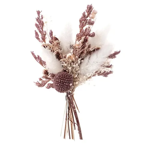Mini bukiet suszonych kwiatów dpCraft 20 cm Miss Mauve