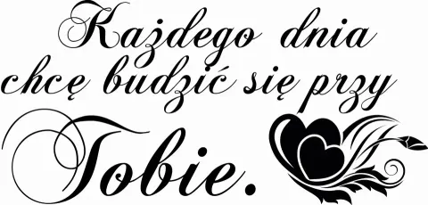 Naklejka na ścianę do sypialni cytat 140