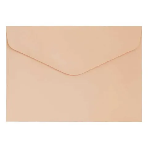 Koperta gładka 120 g C6 10 szt. - brzoskwiniowa