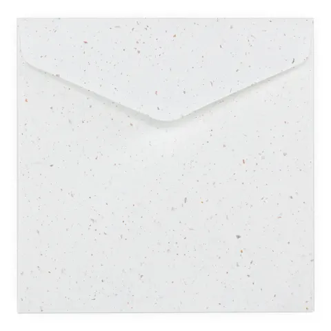 Koperta kwadratowa Terrazzo 120 g 16 x 16 cm 10 szt. - biała