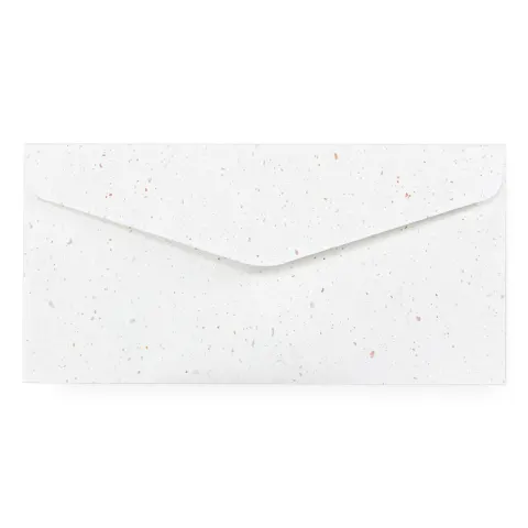 Koperta Terrazzo 120 g DL 10 szt. - biała